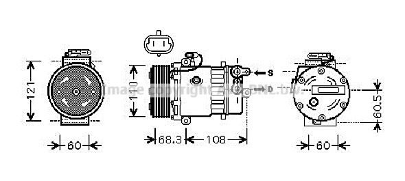 AVA QUALITY COOLING Kompresors, Gaisa kond. sistēma OLK464